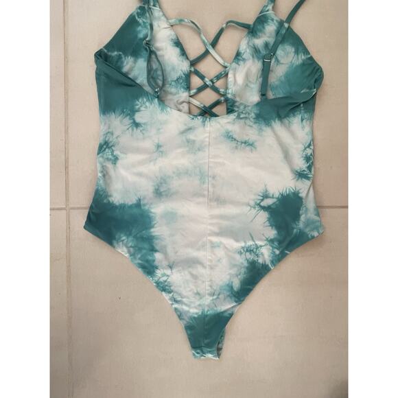 Dippin Daisys Swim One Piece Swimsuit Cut Out Tie Dye Swimwear - Picture 9 of 11